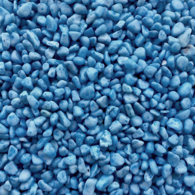 Aqua Natura, żwirek, do dekoracji akwarium, niebieski, kamyk naturalny, 6-8 mm, op.2kg