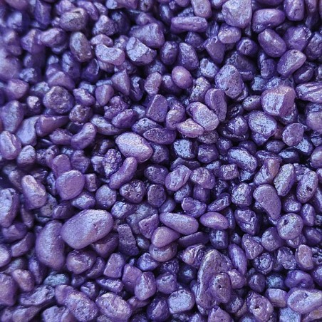 Aqua Natura, żwirek, do dekoracji akwarium, fioletowy, kamyk naturalny, 6-8 mm, op.2kg