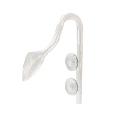 Aqua Natura, rurka wylotowa szklana, 23 x 6 x 13 cm, 42 g