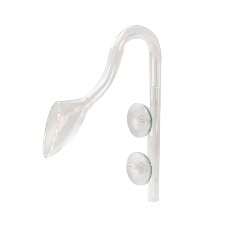 Aqua Natura, rurka wylotowa szklana, 23 x 6 x 13 cm, 42 g