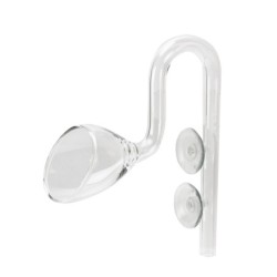 Aqua Natura, rurka wylotowa szklana, 18 x 15 x 5 cm, 63 g