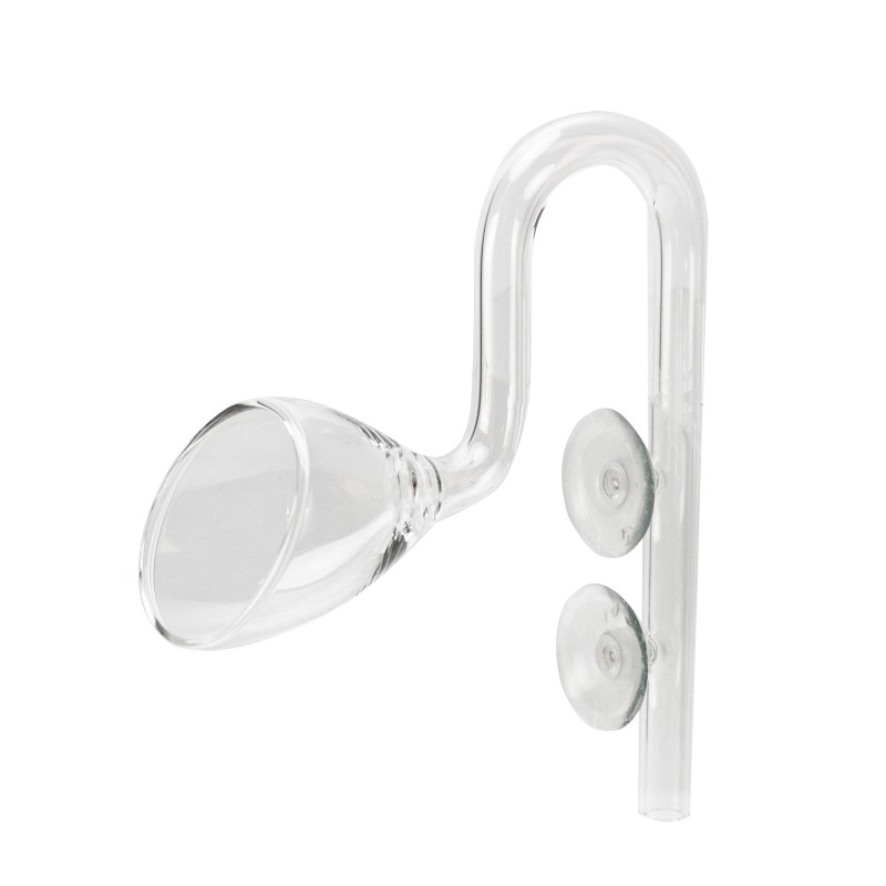 Aqua Natura, rurka wylotowa szklana, 18 x 15 x 5 cm, 63 g