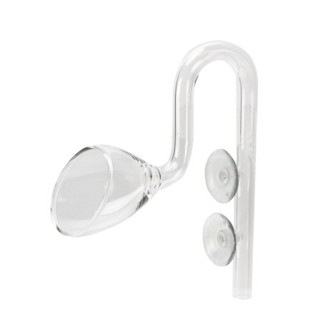 Aqua Natura, rurka wylotowa szklana, 18 x 15 x 5 cm, 63 g