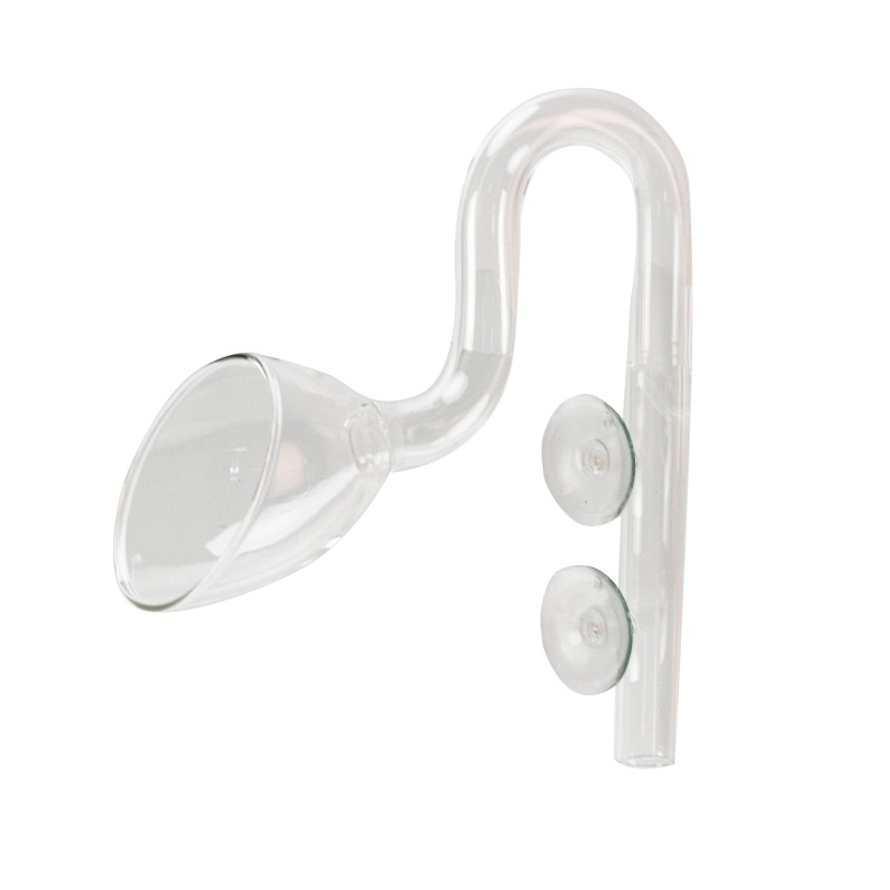 Aqua Natura, rurka wylotowa szklana, 18 x 18 x 6 cm, 90 g