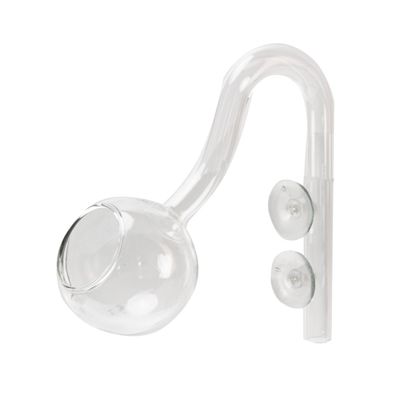 Aqua Natura, rurka wylotowa szklana, 18 x 20 x 6 cm, 95 g