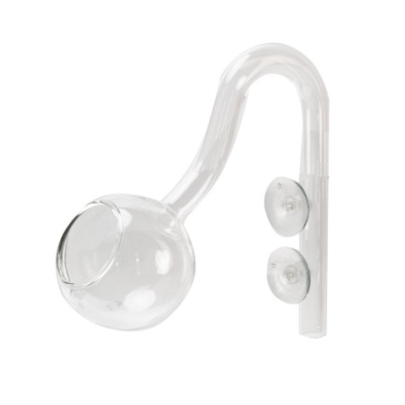 Aqua Natura, rurka wylotowa szklana, 18 x 20 x 6 cm, 95 g