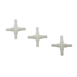 Aqua Natura,  łącznik , do rurki powietrznej, biały, typ krzyżowy, 100szt/ op.