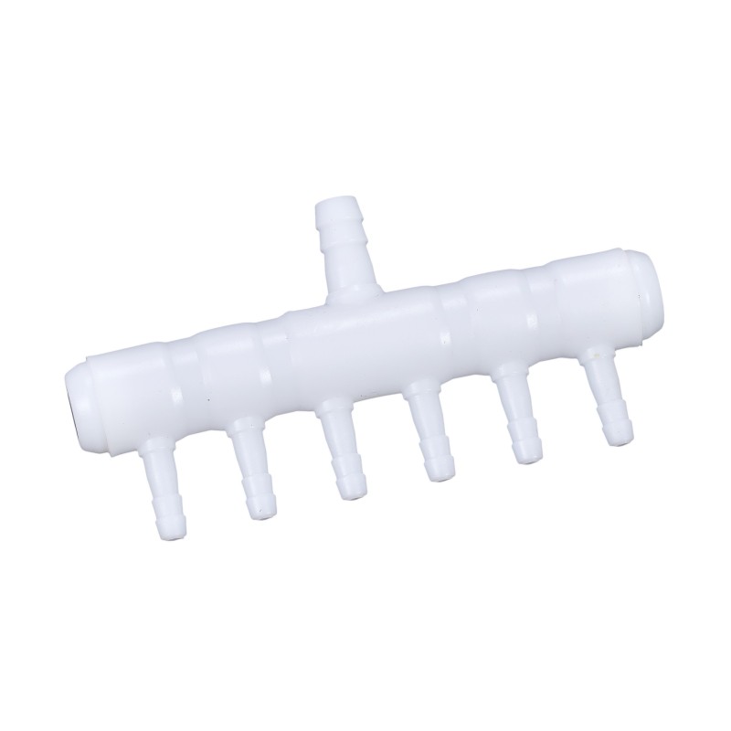 Aqua Natura, rozdzielacz powietrza, biały, PP, 8 mm do 4 mm, 6 przejść, 25szt/ op.