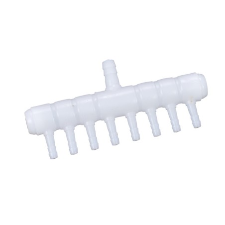 Aqua Natura, rozdzielacz powietrza, biały, PP, 8 mm do 4 mm, 8 przejść, 25szt/ op.