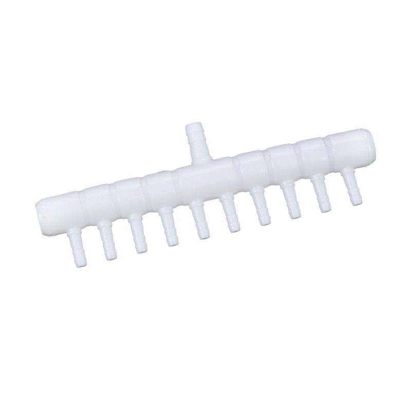 Aqua Natura, rozdzielacz powietrza, biały, PP, 8 mm do 4 mm, 10 przejść, 25szt/ op.