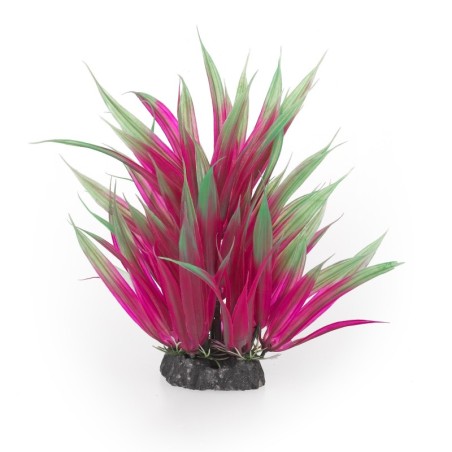 Aqua Natura,  roślina, do dekoracji akwarium,  ciemnoróżowa , plastikowa, 20 cm , trawa
