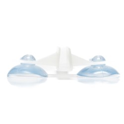 Przyssawka do akwarium, podwójna, biała, z uchytem na wężyk o śr. 5 mm, rozmiar 72×55 mm 50szt./op.