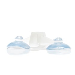 Przyssawka do akwarium, podwójna, biała, z uchytem na wężyk o śr. 5 mm, rozmiar 72×55 mm 50szt./op.