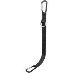 Pasek z karabińczykami, do pasa bezpieczeństwa, czarna, XS–S: 30 cm/25 mm