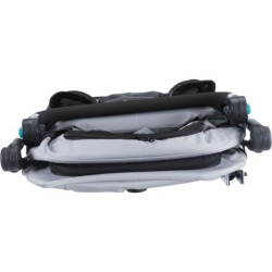 Przyczepa rowerowa, szybkozkładana, L: 74 × 95 × 103/143 cm, szara