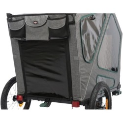 Przyczepka rowerowa, szara/szałwiowa, M: 71 × 95 × 85/138 cm, z zawieszeniem, max 35 kg