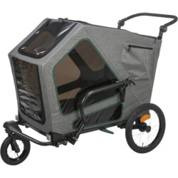 Przyczepka rowerowa, L: 80 × 103 × 98/147 cm, z zawieszeniem, max 45 kg