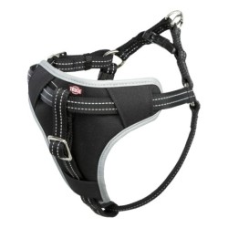 Szelki samochodowe dla psa S-M: 40–55 cm/20 mm, CZARNA