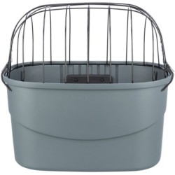 Kosz na rower, przedni, dla psa/kota, szary, plastik, 42 × 39 × 30 cm