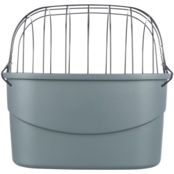 Kosz na rower, przedni, dla psa/kota, szary, plastik, 42 × 39 × 30 cm