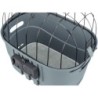Kosz na rower, przedni, dla psa/kota, szary, plastik, 42 × 39 × 30 cm