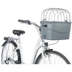 Kosz na rower, przedni, dla psa/kota, szary, plastik, 42 × 39 × 30 cm