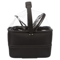 Kosz na rower, 41x47x39cm, czarny