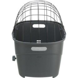 Kosz rowerowy na bagażnik, szary, 36 × 47 × 46 cm