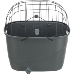 Kosz rowerowy na bagażnik, szary, 36 × 47 × 46 cm