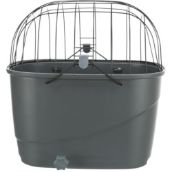 Kosz rowerowy na bagażnik, szary, 36 × 47 × 46 cm