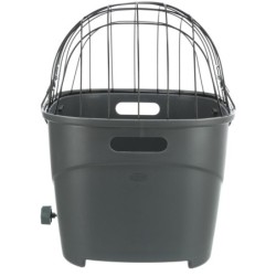 Kosz rowerowy na bagażnik, szary, 36 × 47 × 46 cm