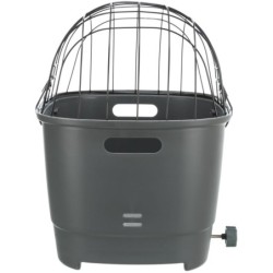 Kosz rowerowy na bagażnik, szary, 36 × 47 × 46 cm