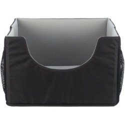 Fotelik samochodowy, dla psa/kota, czarny/szary, 45 × 28 × 40 cm