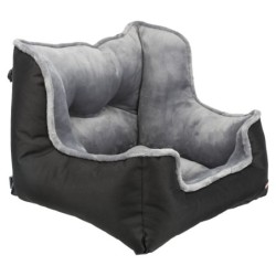 Fotelik samochodowy, czarny/szary, 50 x 40 x 50 cm