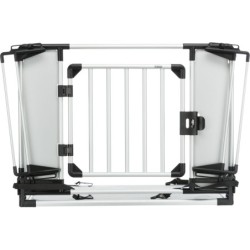 Barierka do bagażnika samochodowego, zapobiega wyskakiwaniu z bagażnika, srebrna/czarna, 94–114 × 69 cm, regulowana