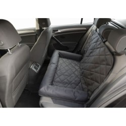 Siedzisko samochodowe podwójne, dla psa/kota, czarne, 91 × 10 × 50 cm