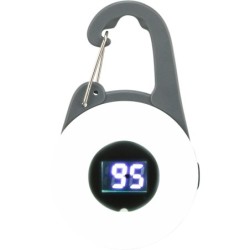 Flasher USB, zawieszka świecąca, dla psa, grafitowa, 4 × 6.5 cm, ze wskaźnikiem naładowania