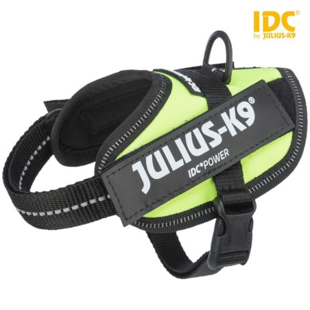 Szelki Julius-K9 IDC , Baby 2/XS–S: 33–45 cm, neonowy żółty