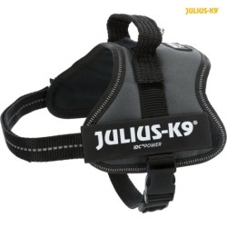 Julius-K9® Powerharness® szelki, dla psa, antracyt, Mini-Mini/S: 40–53 cm/22 mm
