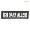 Naklejka na rzep 2 Julius-K9 , S, ICH DARF ALLES