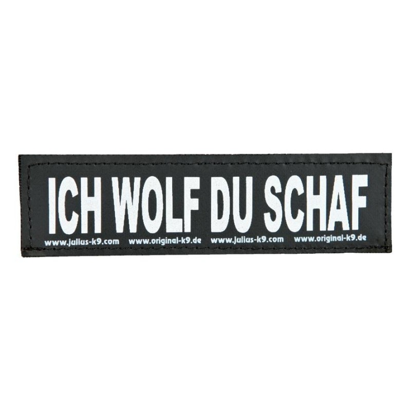 Naklejka na rzep 2 Julius-K9 , S, ICH WOLF DU SCHAF