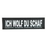 Naklejka na rzep 2 Julius-K9 , S, ICH WOLF DU SCHAF