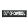 Naklejka na rzep 2 Julius-K9 , L, OUT OF CONTROL