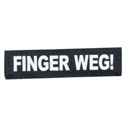 Naklejka na rzep 2 Julius-K9, XS, FINGER WEG!