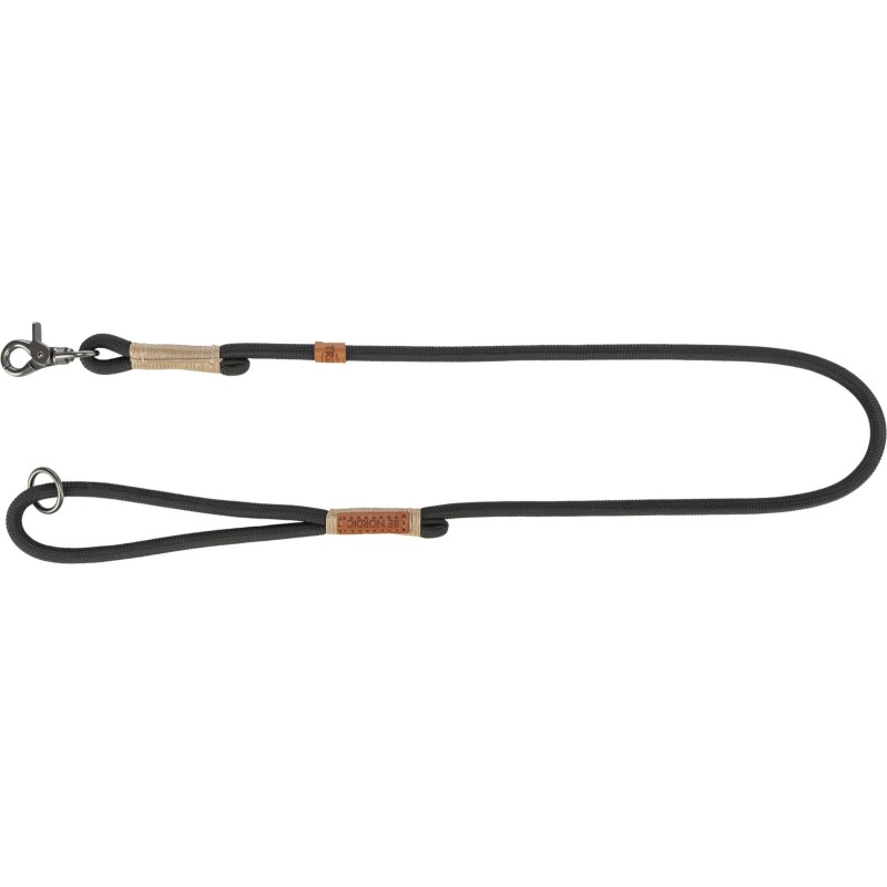 BE NORDIC, smycz, dla psa, czarna/piaskowa, linka, S–M: 1.00 m/o 8 mm