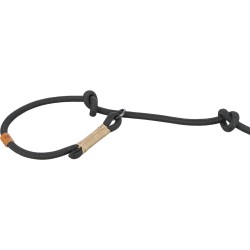 BE NORDIC, smycz Retiriever, dla psa, czarna/piaskowa, linka, S–M: 1.70 m/o 8 mm