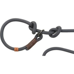 Smycz BE NORDIC retriever, L–XL: 1.70 m/o 13 mm, ciemnoszara/brązowa