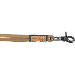 BE NORDIC, smycz, dla psa, brązowa, skórzana, XS-L: 2 m/o 8 mm
