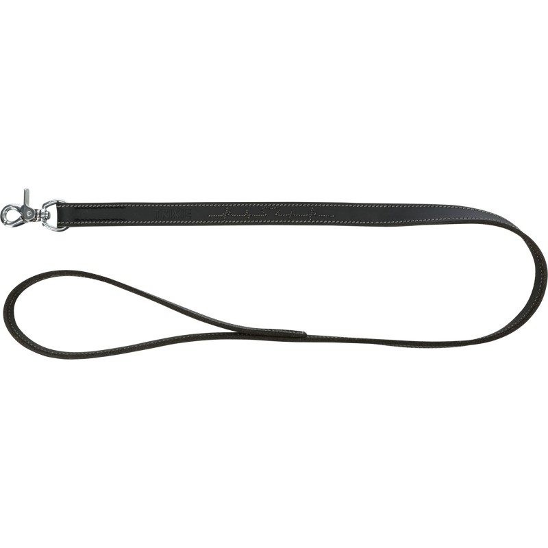 Rustic Heartbeat, smycz, dla psa, czarna, z grubej skóry, M–L: 1.00 m/20 mm