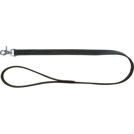 Rustic Heartbeat, smycz, dla psa, czarna, z grubej skóry, M–L: 1.00 m/20 mm